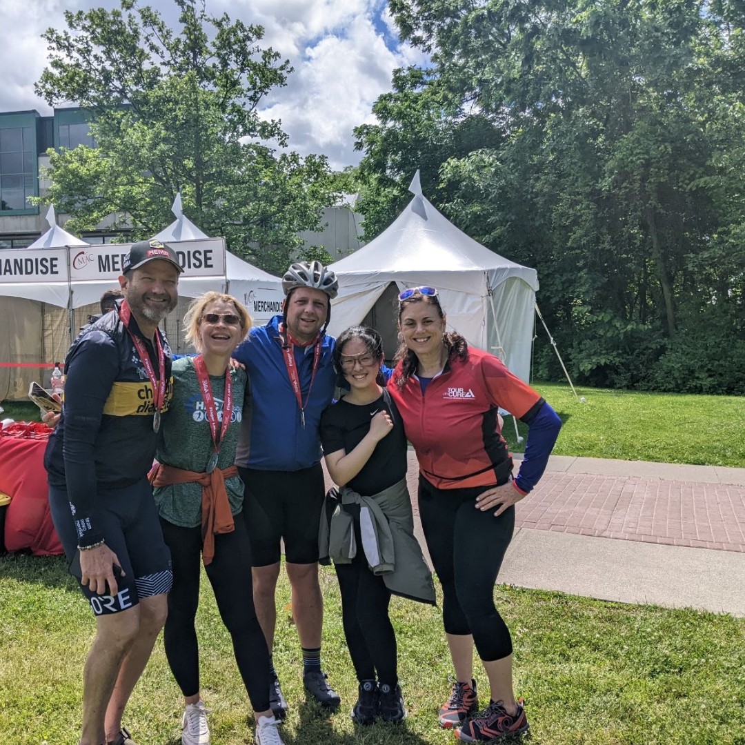 HarleySchool's tweet photo. Team Harley rode strong at the Tour de Cure, raising funds for diabetes research!
Pictured: Several team members celebrating the culmination of all their training.
#ROC #TourdeCure https://t.co/zPDgJCVX26