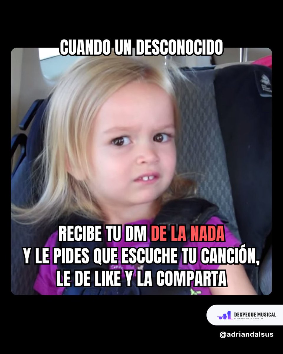adriandalsus's tweet photo. 🫥 Cómo ser ignorado siendo músico.

(Sé honesto contigo mismo, sabes perfectamente que hay mejores formas de compartir tu música que hacer spam) https://t.co/Sx26KNYTsK