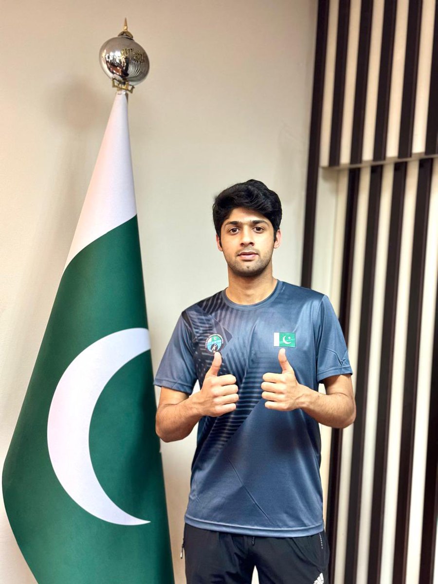 Noorzaman2004's tweet photo. Travelling to Dalian China for Asian Team Championship 2024!
I am incredibly thankful to my loved ones for their support. I want to express my gratitude to my parents, my friends my Coaches for their prayers.
#AsianTeamChampionship2024
#RepresentingPakistan🇵🇰 https://t.co/xA2vAsQRqg