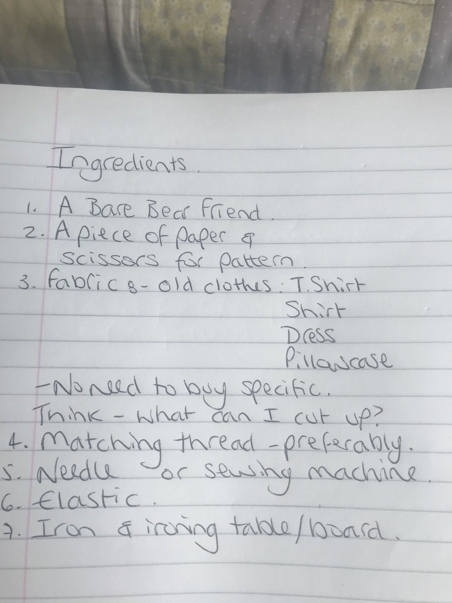 FredTedOlga's tweet image. one #ShortsTutorial - gather your ingredients. Best to use something you’ve got before you want to lash out on any fabric - a pillow case is good if you have one spare as some seams already sewn will be useful. The likes of Aldi sometimes sell “fat quarters” that are inexpensive
