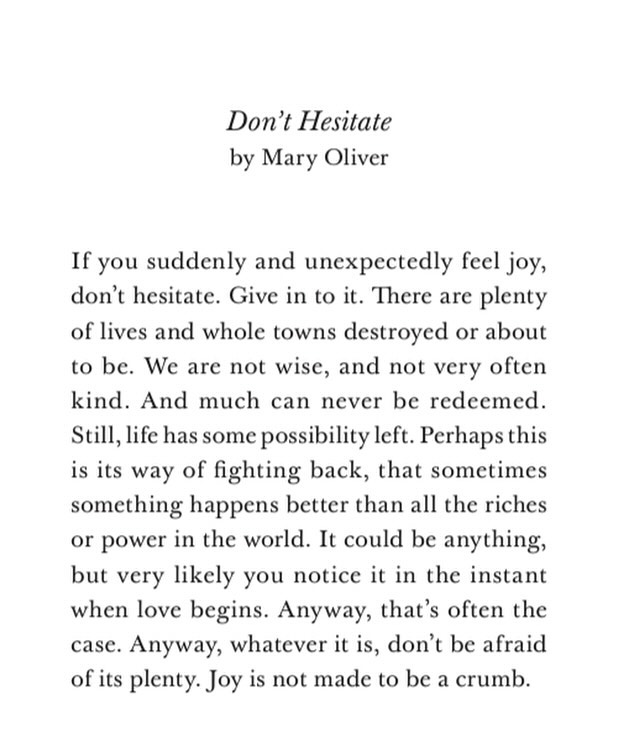 The world can be a bleak place, as Mary Oliver acknowledges in this poem. At any given moment, something, somewhere in the world, is enough to destroy our spirit. Yet, says Oliver, we don’t have to dismiss these concerns in order to find joy in life.