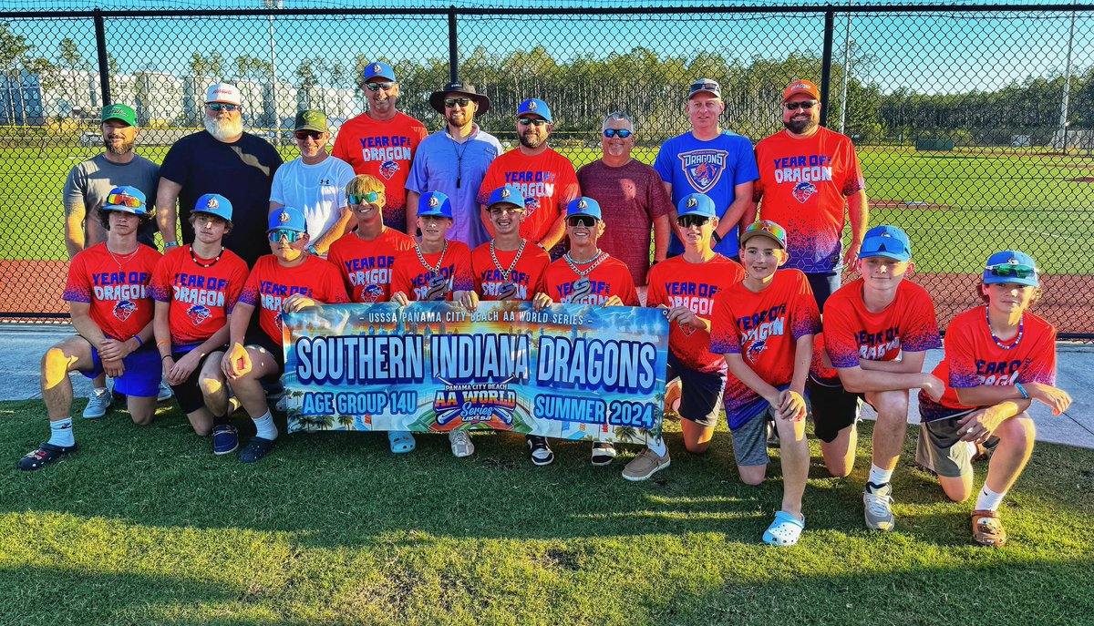 AdamMonroe77's tweet photo. Proud of our kids. We swept the individual skills competition in #PanamaCityBeach #Florida out of 480 players! We won the home run derby, golden arm pitching and fastest runner in the roadrunner. We continue our play today to compete for a championship! #GoDragons @USSSABSBL https://t.co/Th707nDur5