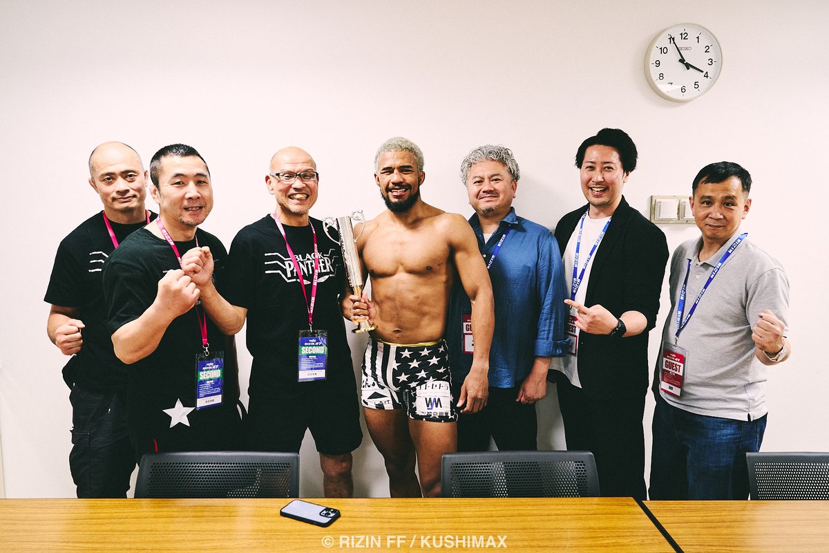 kushima_makoto's tweet photo. #rizin47
#spikecarlyle #johnnycase #genjiumeno #blackpantherbeynoah #karshygadautbek https://t.co/nNZeLjOs6V