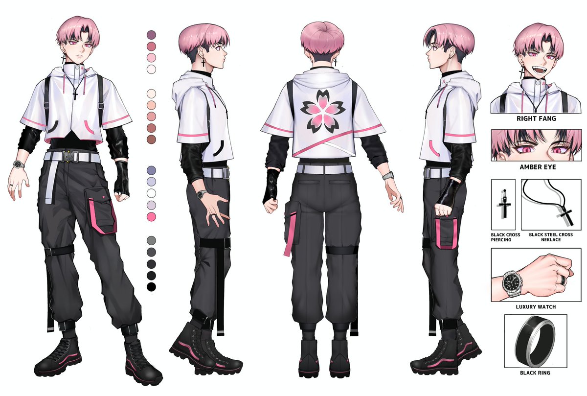 Reference Sheet for <a href="/ru_hanao/">ruル🌇🌸</a>

I haven't posted this yet, so I'll drop it here^^
Thank you for commission^^

#Vtuber #commissionsopen #illustration