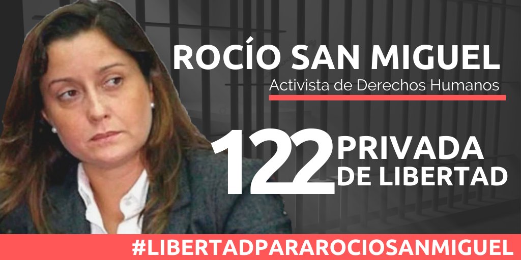 infocracia's tweet photo. No. No es un domingo cualquiera. Hoy #9Jun se cumplen 4 meses de la detención arbitraria de @rociosanmiguel valiosa y reconocida defensora de derechos humanos. Otro domingo sin su familia, sin su vida cotidiana. Alzamos nuestra voz: #LibertadparaRocioSanMiguel https://t.co/oADUVuxeBs