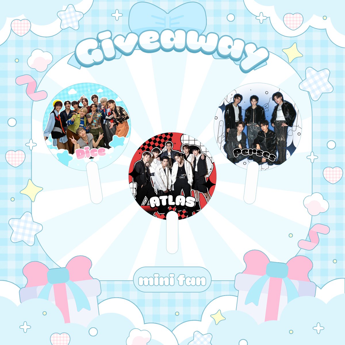 𝑮𝒊𝒗𝒆𝒂𝒘𝒂𝒚  🎀ྀི 
#ATLAS_TH  #PERSES  #DICE_SONRAY 
➡️ #MoveOnจนโคจรมาเจอกัน
🎁 33 Set
🗓️15.06.67    🕦 14.00-16.00
📍Show Dc