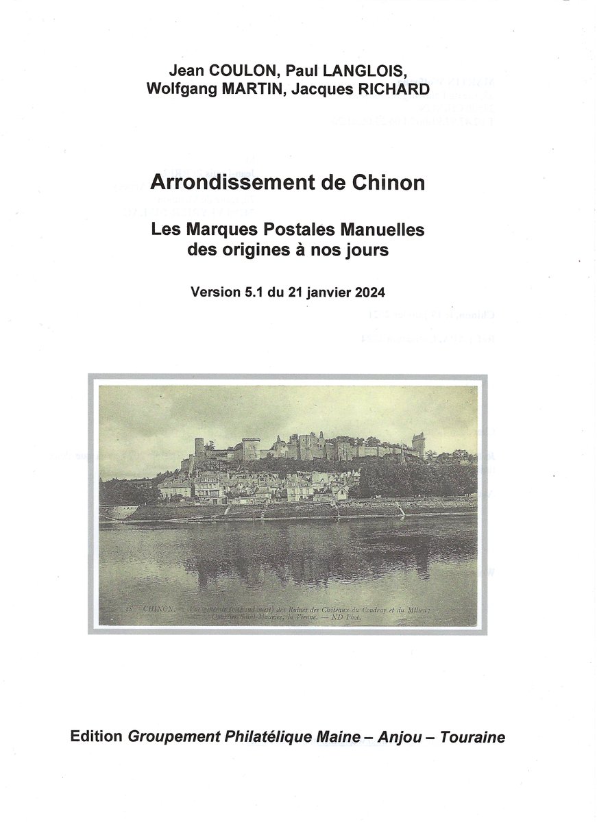 AnnecyWebmaster's tweet image. #ParisPhilex : une médaille de vermeil pour notre catalogue "L'arrondissement de Chinon - Les Marques Postales manuelles des origines à nos jours" philatelie-annecy.fr/paris-philex-2… #Chinon          #Touraine #philatelie #marcophilie #histoirepostale #Loire #Vienne