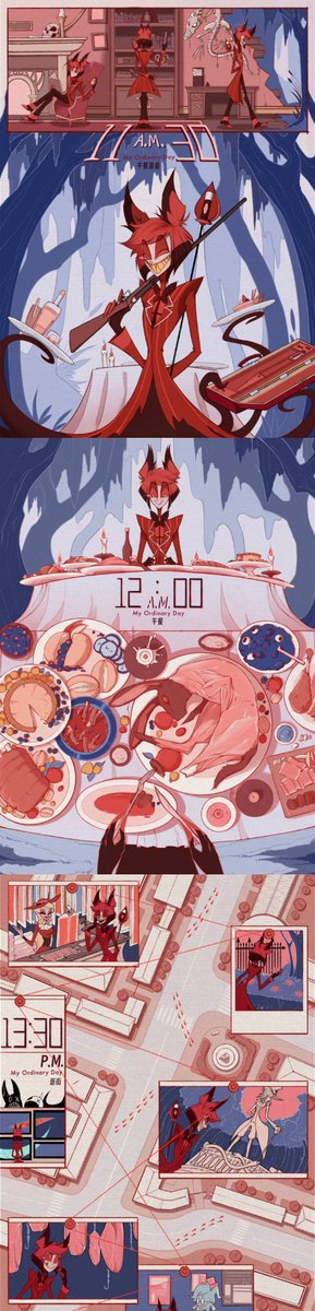 Scany57093245's tweet photo. ala的一天（12/12）
大合集！

#hazbinhotel #hazbinhotelfanart #alastor https://t.co/YBh3bHZ6yk