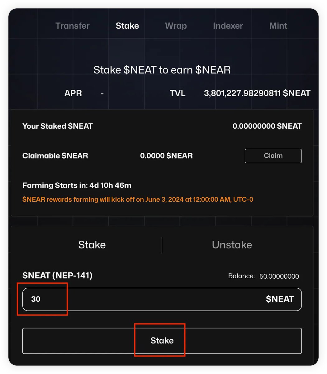 AnchikovProd's tweet photo. Step 3️⃣:
💰 Enter the amount of $NEAT tokens you wish to stake.
🗓️ Remember, there’s a 21-day unstake period before you can withdraw your full amount.
#StakingTips #Crypto https://t.co/xABJdhGzer