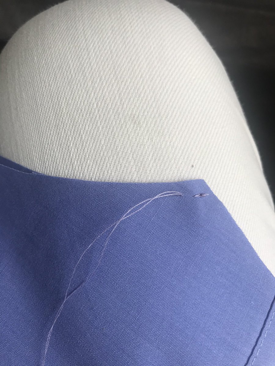FredTedOlga's tweet image. Six #ShortsTutorial with the hemmed edges at the bottom and the raw edges at the top - stitch the crotch area together as small stitches as possible - but don’t worry - they’re not on show