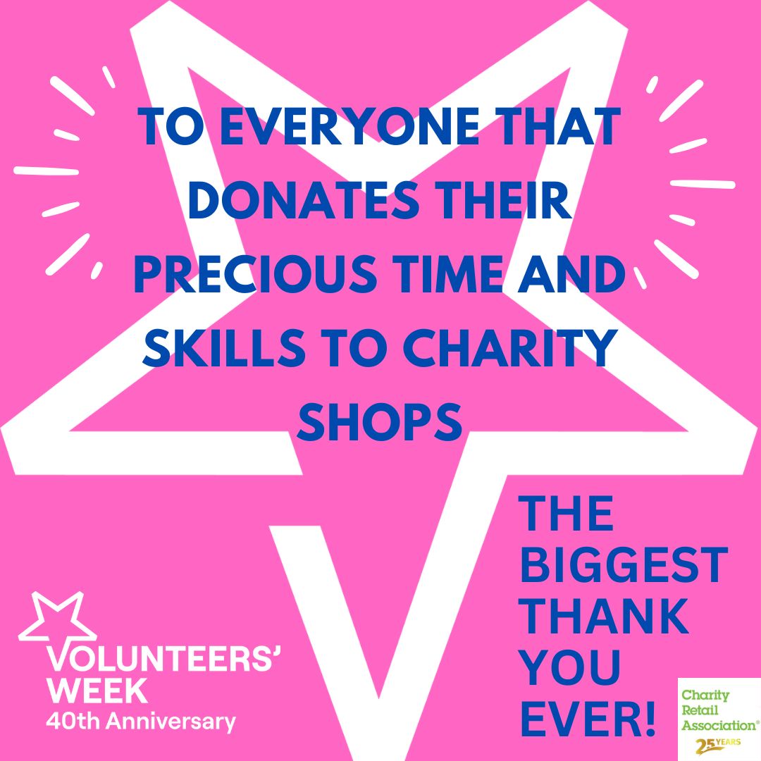 CharityRetail's tweet photo. Thank you to everyone who donates the gift of time to support charity shops – we mean YOU charity shop volunteers. You are THE BEST! #VolunteersWeek #CharityShops #CharityShopVolunteer 🙏💚🤩 https://t.co/0PtgIZY8lS