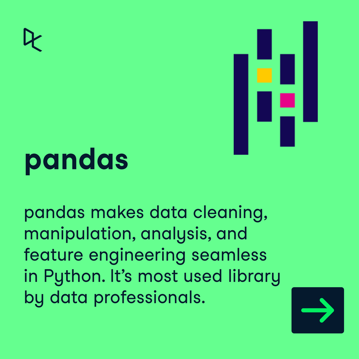 DataCamp's tweet image. 🔍 The top 10 data science tools for 2024! 

From Python 🐍 libraries like pandas 🐼 and Scikit-learn to AI-powered tools like ChatGPT, they are accessible, user-friendly, and offer robust capabilities for data analysis and ML.

Get the full list 👉 ow.ly/gju050Sbwj2