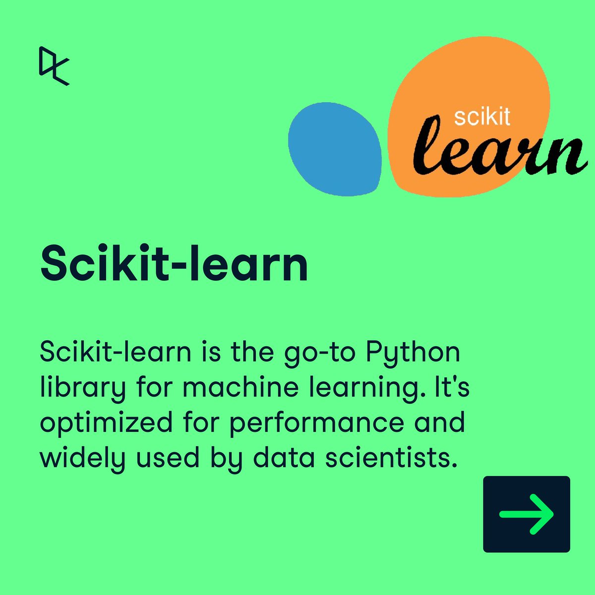 DataCamp's tweet image. 🔍 The top 10 data science tools for 2024! 

From Python 🐍 libraries like pandas 🐼 and Scikit-learn to AI-powered tools like ChatGPT, they are accessible, user-friendly, and offer robust capabilities for data analysis and ML.

Get the full list 👉 ow.ly/gju050Sbwj2