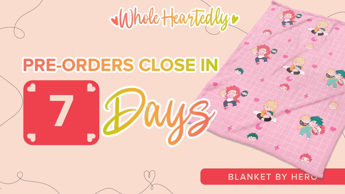 ❤️🧡💚 7 DAYS LEFT 💚🧡❤️

Only 1 WEEK left to secure your Whole Heartedly bundles!

We are currently 1 order away from unlocking our last stretch goal~~

Preorders close on June 16th at 11:59 PM EDT. Don’t miss out!

wholeheartedlyzine.bigcartel.com