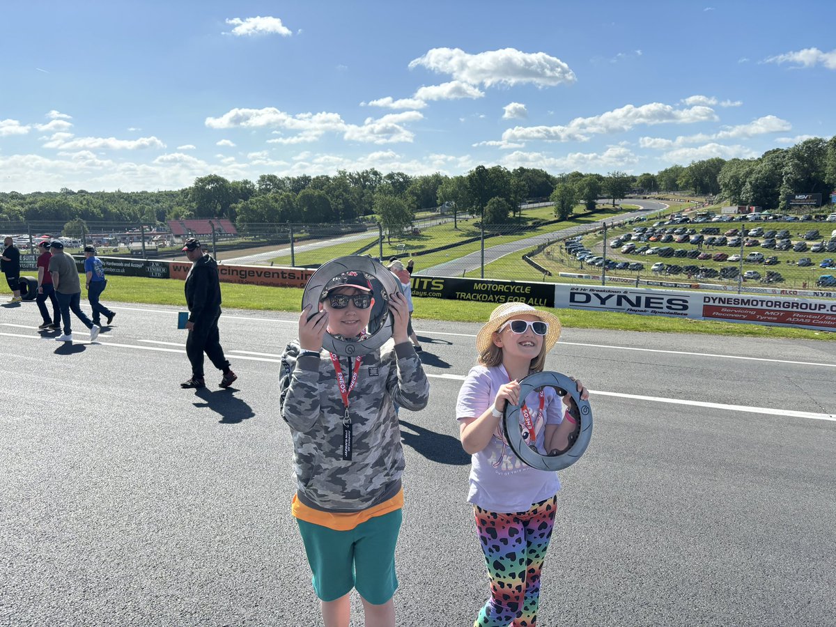 TeamReidReads's tweet photo. Another fantastic day at @BrandsSpeedFest Two very happy kiddos thanks to the 43! #BHCommsBox
Weโd love a shoutout for Team Reid and Team Stubbs in the Pit Straight grandstand! https://t.co/a2qb4FHTbC
