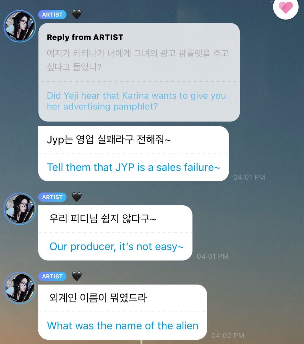 sooyaosie's tweet photo. YOU ALL YEJI SAID KARINA’S TAKEOVER JYPE MISSION FAILED 😭😭 https://t.co/7O1GclPJJj