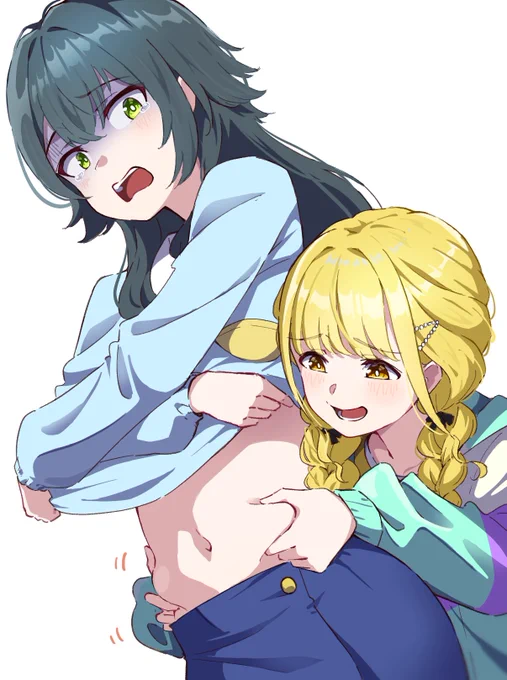 「あれれぇ〜??なぁに〜これぇ〜??w」 #学マス  #月村手毬  #藤田ことね 