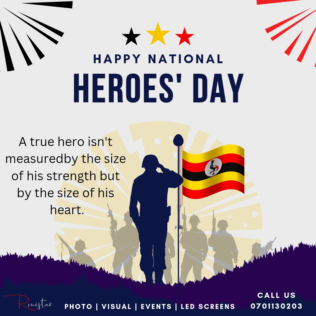 "Your sacrifice is vital to the strength of our nation. Thank you."

#heroesday
<a href="/UGgov/">UgandaGovernment</a> 
<a href="/pwatchug/">Parliament Watch</a>
<a href="/MODVA_UPDF/">Uganda Peoples' Defence Forces</a> 
<a href="/cdfupdf/">Office of The UPDF Chief of Defence Forces</a> 
<a href="/nbstv/">NBS Television</a>