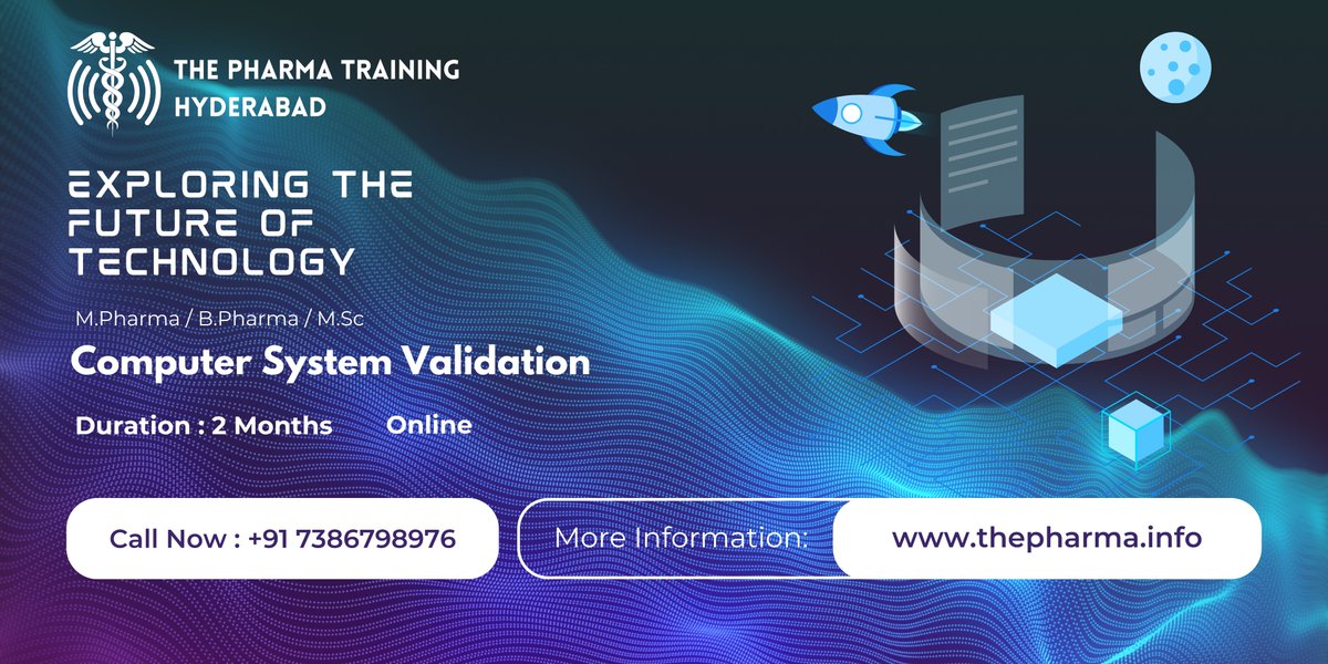 THEPHARMA378021's tweet photo. The Pharma Training Hyderabad 
https://t.co/X4wbzQnx8b 

"Join Our CSV Course and Lead the Industry."

#JoinCSVTraining
#ComputerSystemValidation
#CSVTraining
#ValidationCourse
#CSVExperts
#LearnCSV
#CSVTrainingOnline
#ComputerValidationCourse
#CSVCertification
#CSVSkills https://t.co/pxawTbZrqh