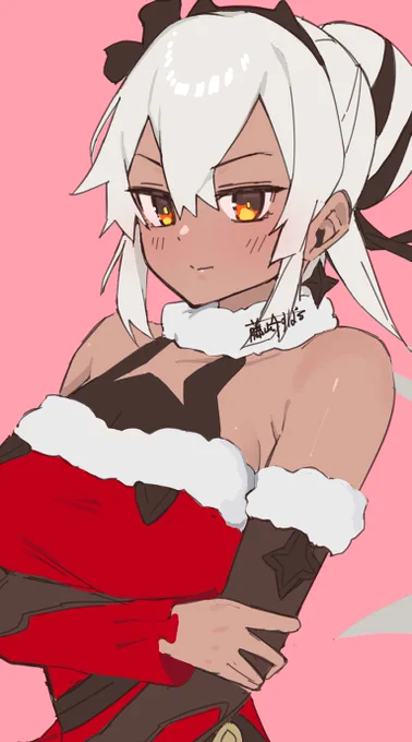 クリスマスマリアンネ描けました〜! #星見の街よ共に在れ 