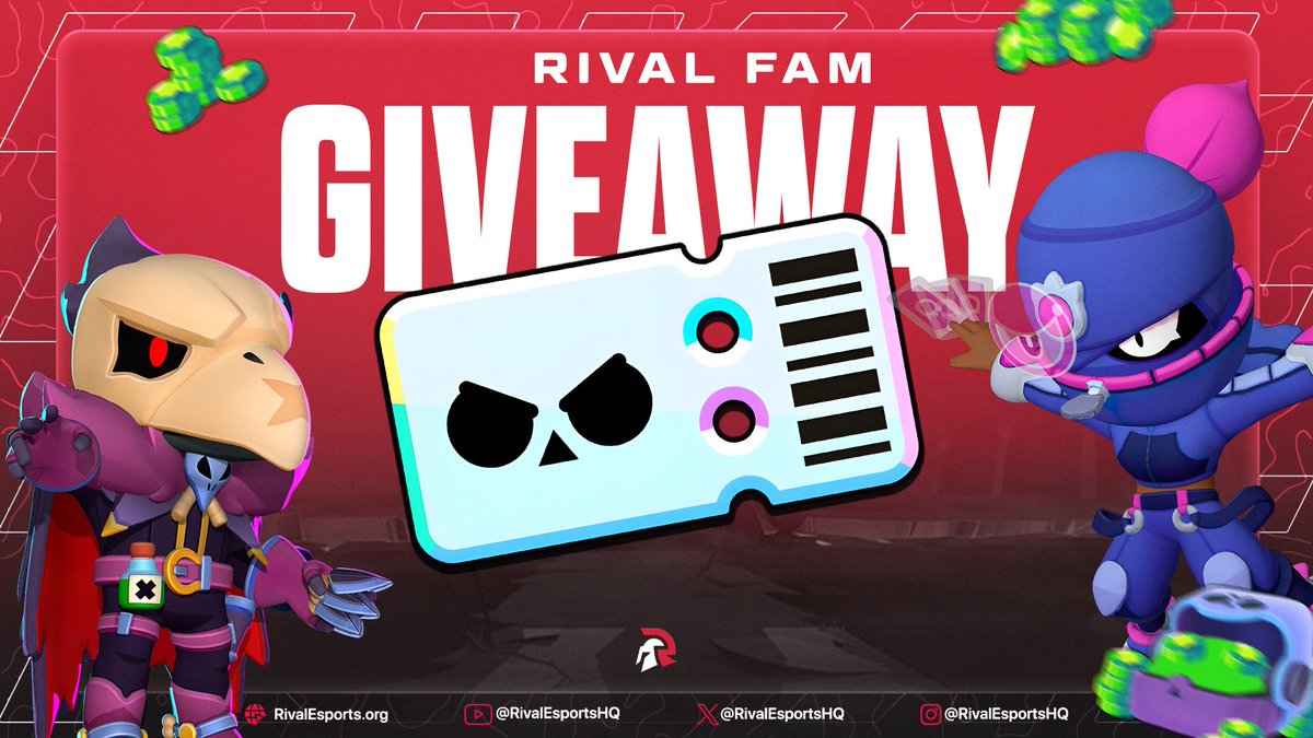 Hey guys! I will be giving away 2x Brawl Pass Plus or 360 GEMS! 

To enter: 
✅Follow <a href="/Mewtu_bs/">Mewtu</a> @rivalesportshq <a href="/TheBrenYT/">Bren</a> 
 ♥️  Like 
♻️Retweet 
Winner selected in 1 week! 
#brawlstars #giveaway #brawlpass