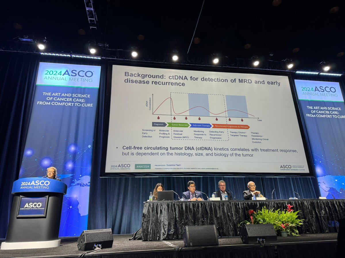 Incredible experience to present our work on personalized ctDNA analysis in patients with HNSCC as an oral presentation at this year‘s ASCO meeting. More work is needed before we can implement this promising technology into daily clinical practice. #ASCO24