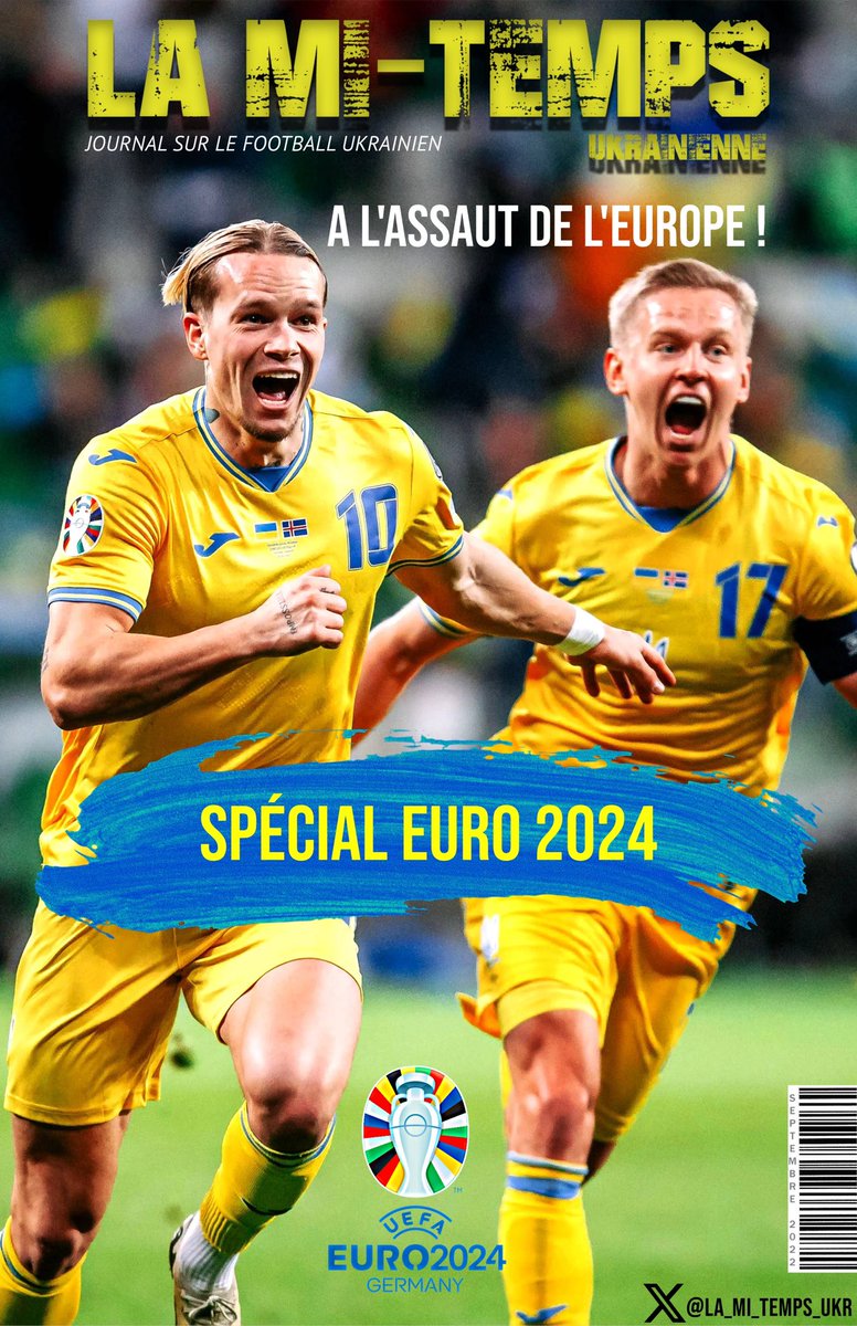 « À l’assaut de l’Europe - Spécial EURO 2024 » disponible ! 🇺🇦🔥

Découvrez la sélection ukrainienne à travers ses espoirs, ses joueurs et son histoire.
Lisez-le gratuitement en format journal ou téléchargez le PDF ⬇️

heyzine.com/flip-book/2f8d…