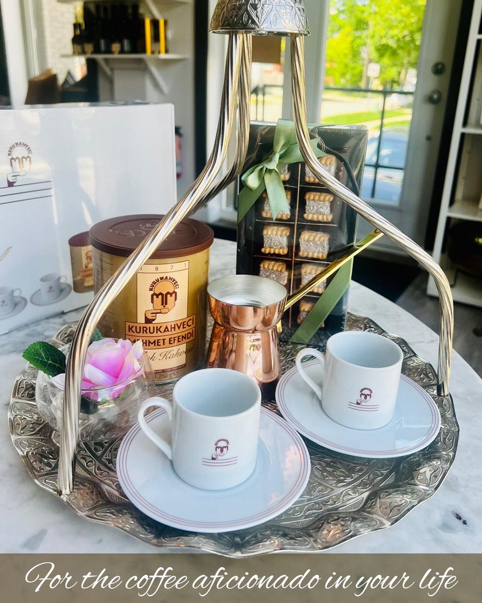 Dads deserve the best—and that includes the best Turkish coffee! ☕ This #FathersDay, surprise him with our coffee-making kit:
•1 can of Kurukahveci coffee
•1 Turkish coffee pot
•2 Turkish coffee cups
•1 box of Turkish delights

⏰ Wed-Fri: 8am-4pm, Sat-Sun: 8am-2pm