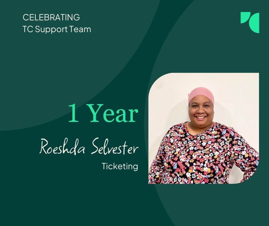 We want to take this opportunity to congratulate our fellow Support colleague Roeshda, on her 1st anniversary with Travel Counsellors🎉 🙌 

Roeshda supports the Travel Counsellors with her expertise in ticketing. 

Congrats Roeshda!
