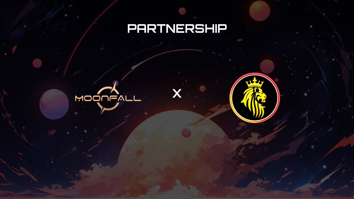 moonfall_game's tweet photo. 🚀 Partnership Announcement 

MoonFall is happy to announce a media partnership with Crypto Royal Gems 💎 .

This partnership will allow us to bring even more compelling and valuable content to our community. https://t.co/awSFWR4uHh