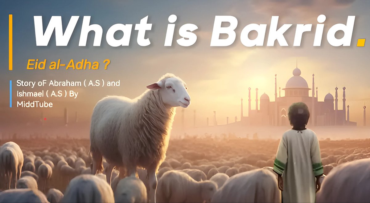 MiddTube's tweet photo. What is Bakrid ? In 2 Minutes | By MiddTube | Hindi

Video link: https://t.co/cpJRPUOgR3

MiddTube is known For breaking down complex stories into simple words.

#MiddTube #Bakrid #EidAlAdha #ProphetIbrahim 

Founder oF MiddTube: ThuFaIL Ahmed 
Video Language: Hindi - Urdu https://t.co/D7of5xjbWr