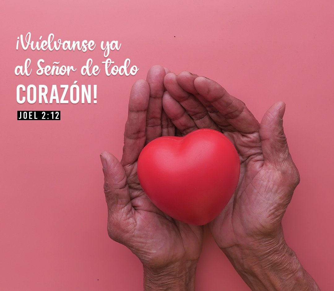 Por eso pues, ahora,dice Jehová, convertíos a mí con todo vuestro corazón, con ayuno y lloro y lamento. Rasgad vuestro corazón,y no vuestros vestidos,y convertíos a Jehová vuestro Dios; porque misericordioso es y clemente, tardo para la ira y grande en misericordia..
Joel 2:12-13