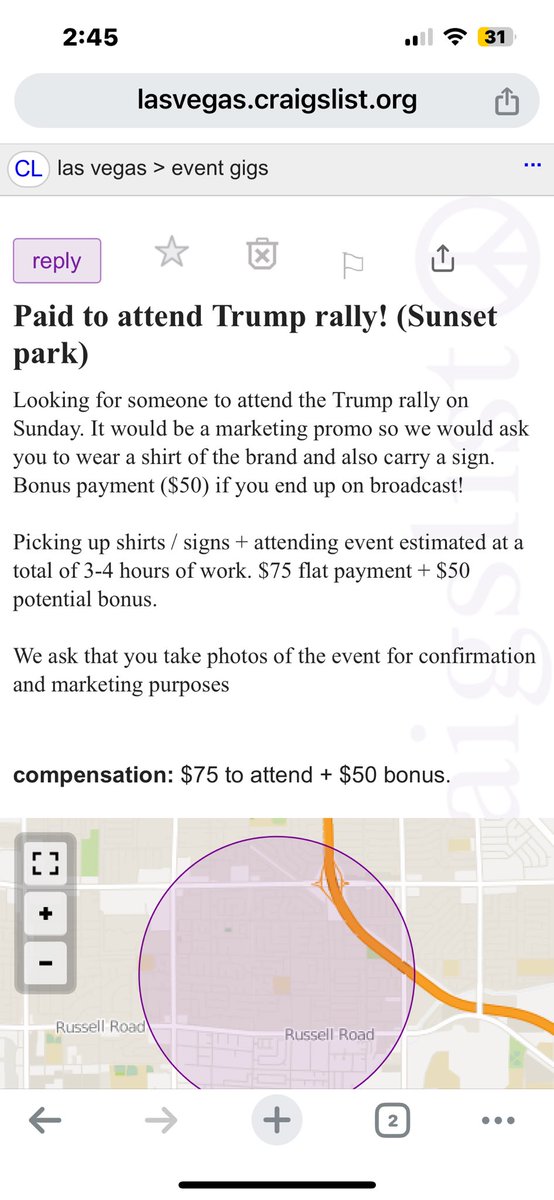 crss1969's tweet image. need money? get paid $75 to show up for TCF…