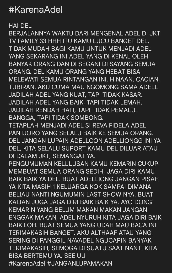 Pisscesboyy_'s tweet photo. Halo guys buat yang mau baca ku ucapin terimakasih ya
#KarenaAdel #Adellion https://t.co/oEa8ihml7w