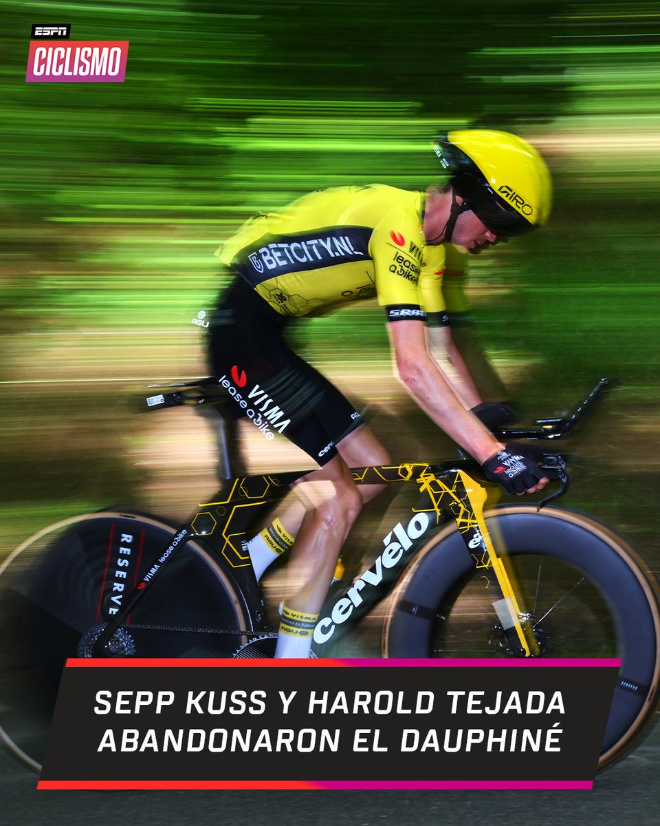 ESPNCiclismo's tweet photo. ❌ Nueve ciclistas no dieron inicio en la última etapa de la prueba francesa.
Además del norteamericano y el colombiano, se sumaron Pavel #Sivakov y Florian #Senechal entre los nombres más destacados. https://t.co/rJqCnhzjuQ