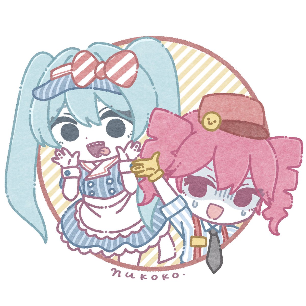 ゆるいメズマライザー❤️🗯🩵 #初音ミク #重音テト #VOCALOID