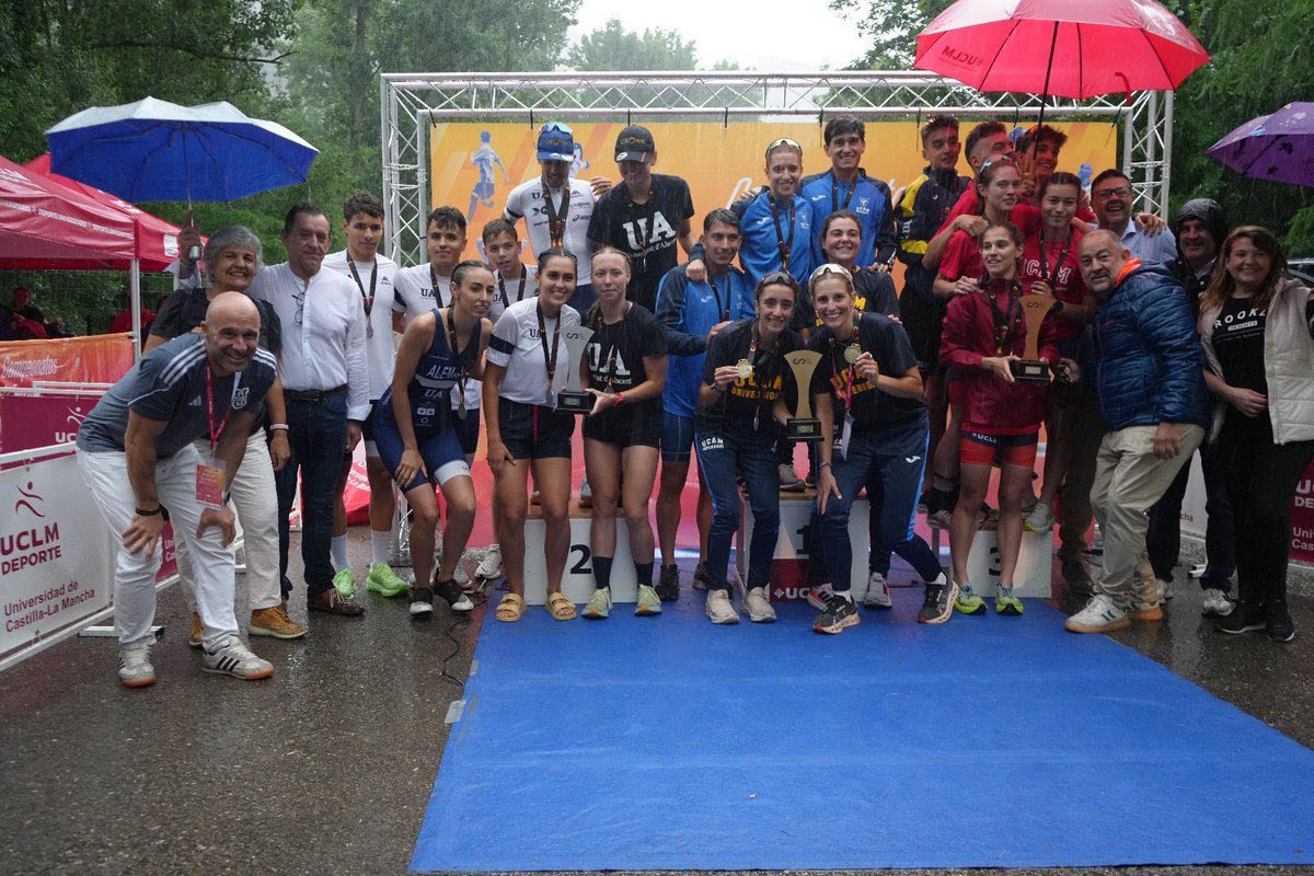 Roberto Cejuela (@robertocejuela) on Twitter photo 🫵 Campeonato España Triatlón Universitario <a href="/ceus2024UCLM/">ceus2024_UCLM</a>
🥇 David Cantero UA
🥈 Izan Edo UA
🥉 Ángel Sánchez UCAM
🥇 <a href="/UCAMMurcia/">UCAM Murcia</a>
🥈 <a href="/UA_Universidad/">Universidad de Alicante UA</a>
🥉 <a href="/uclm_es/">Universidad de Castilla-La Mancha</a>
Enhorabuena a tod@s l@s participantes y la organización
<a href="/deportegob/">CSD</a> <a href="/TRIATLONSP/">FETRI</a> 🫵 Campeonato España Triatlón Universitario <a href="/ceus2024UCLM/">ceus2024_UCLM</a>
🥇 David Cantero UA
🥈 Izan Edo UA
🥉 Ángel Sánchez UCAM
🥇 <a href="/UCAMMurcia/">UCAM Murcia</a>
🥈 <a href="/UA_Universidad/">Universidad de Alicante UA</a>
🥉 <a href="/uclm_es/">Universidad de Castilla-La Mancha</a>
Enhorabuena a tod@s l@s participantes y la organización
<a href="/deportegob/">CSD</a> <a href="/TRIATLONSP/">FETRI</a>