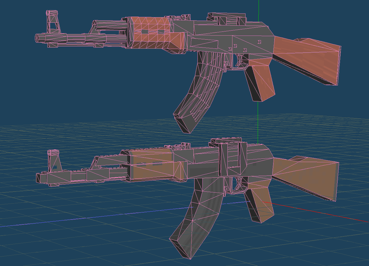 SCOPE_MG36's tweet photo. ↑旧モデル
↓新モデル
のようにモデルの最適化作業などもしてます https://t.co/FgxsUUXIXc