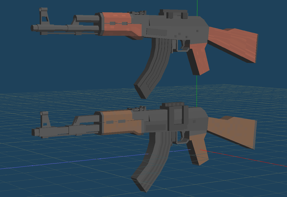 SCOPE_MG36's tweet photo. ↑旧モデル
↓新モデル
のようにモデルの最適化作業などもしてます https://t.co/FgxsUUXIXc