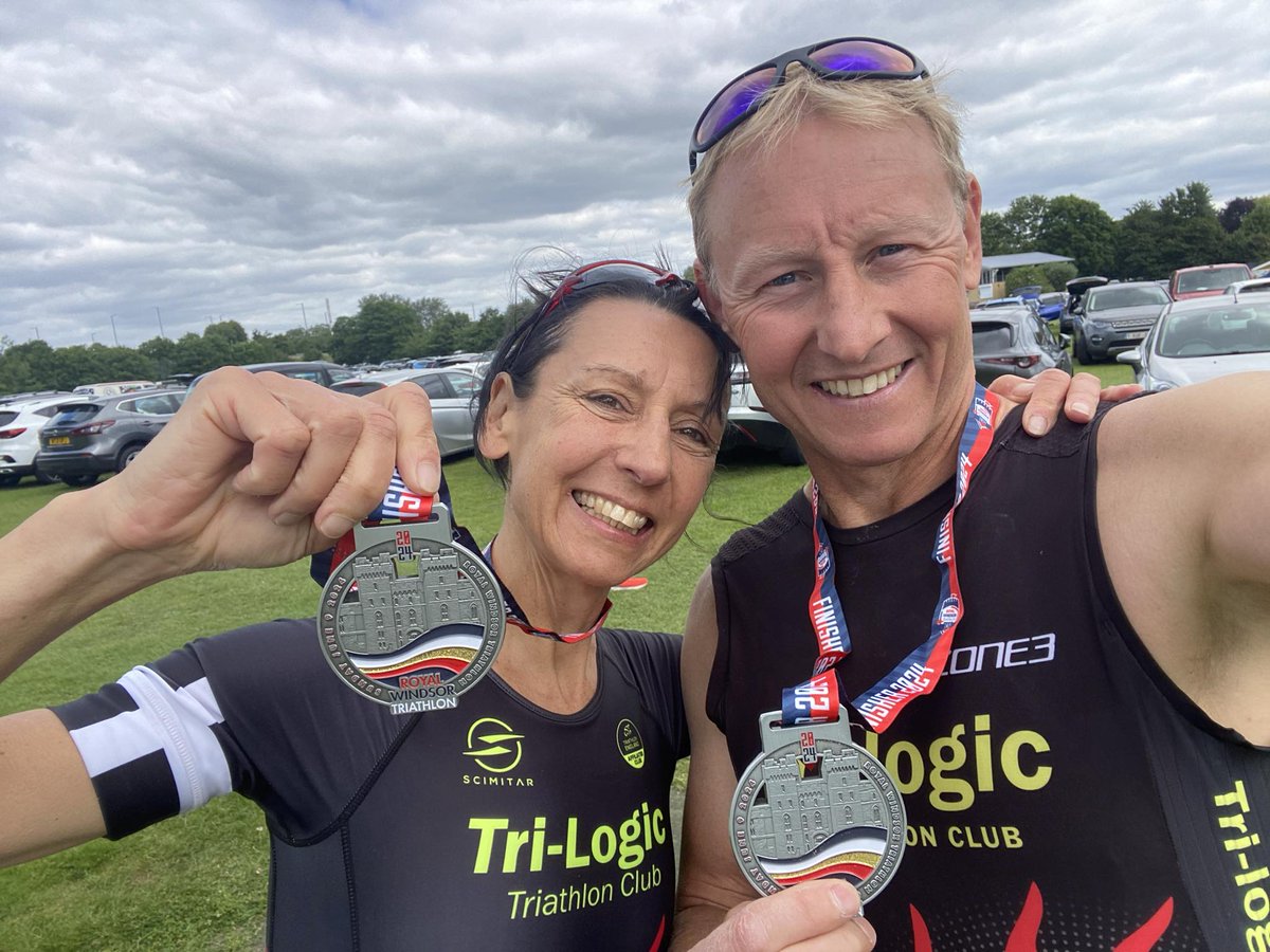Brilliant time doing @HumanRaceEvents #windsortriathlon Everything hurts but we can smile big time 😃 🤩😍 Our adventure is DONE 🤩🤩