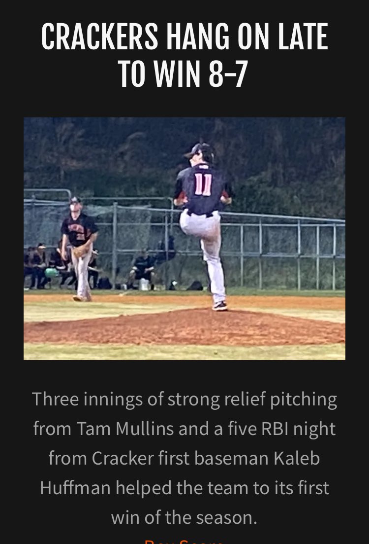Crackers hang on late to win against Gainesville Saturday night 8-7. More info at: crackerbaseball.com