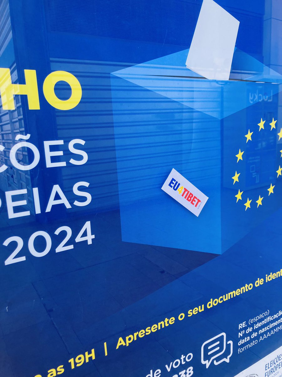 GaTibetePort's tweet photo. #VaiVotar #EU4Tibet #Tibete #Portugal https://t.co/hTiyXxYXVj