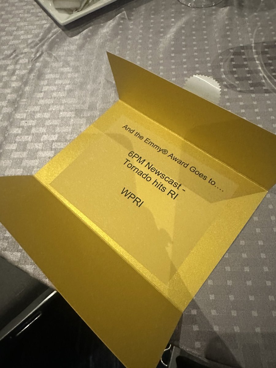 Best text I’ve gotten was finding out we won a <a href="/newenglandemmy/">New England Emmy</a>.

When we covered the RI tornados, the last thing on our minds was an award. We went out there to inform the public. Getting to do that is the real prize, but it’s an honor for that work to be recognized ❤️
