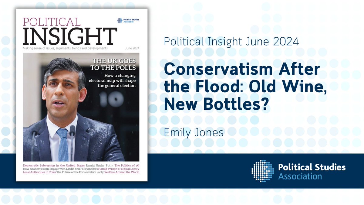 Political Studies Association (@polstudiesassoc) on Twitter photo 🔵 What does it mean to be a Conservative today?
<a href="/EmilyJonesVIII/">Emily Jones</a> investigates the identity crisis within the Tory party, from traditional values to new radical movements. With elections looming, discover the forces reshaping British conservatism.
Link: ow.ly/u07j50SaZ4s 🔵 What does it mean to be a Conservative today?
<a href="/EmilyJonesVIII/">Emily Jones</a> investigates the identity crisis within the Tory party, from traditional values to new radical movements. With elections looming, discover the forces reshaping British conservatism.
Link: ow.ly/u07j50SaZ4s