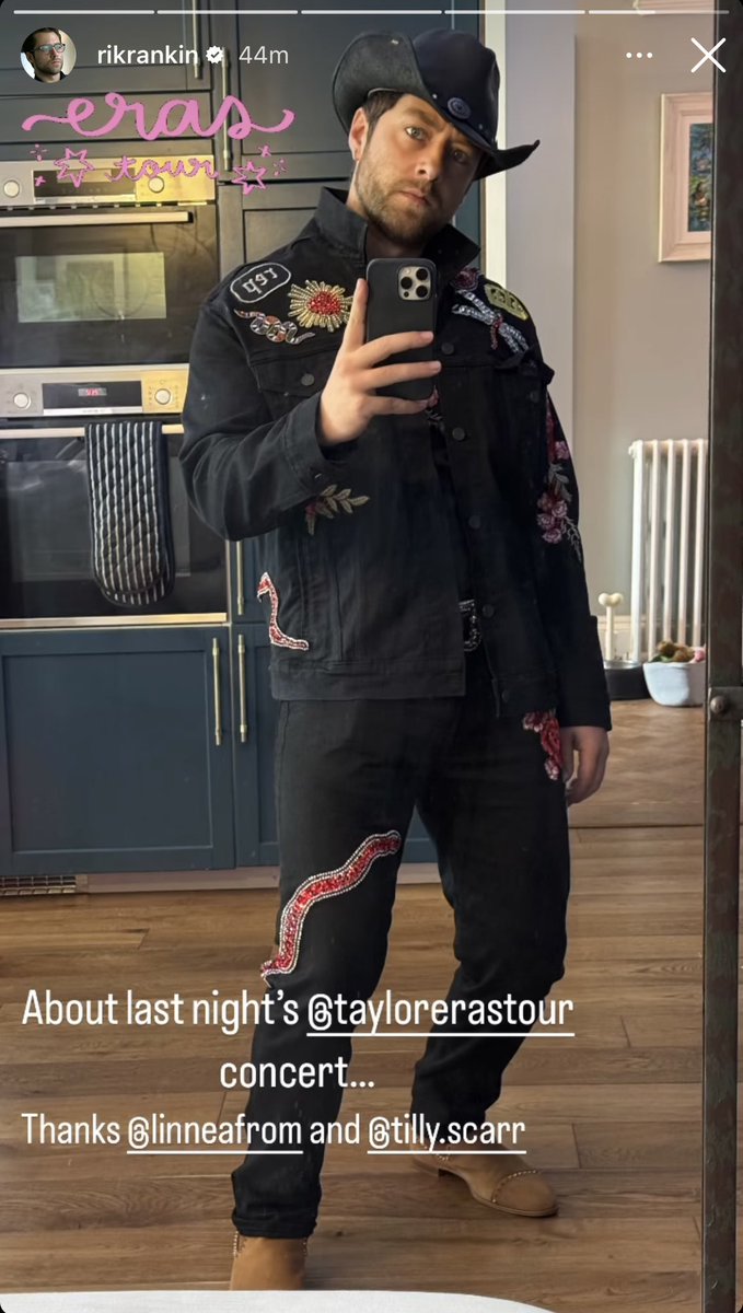 AngusAngels's tweet photo. #RichardRankin just being a wee bit extra at the Taylor Swift concert. 😜 (Via his IGS.) https://t.co/PEmxwVMioD