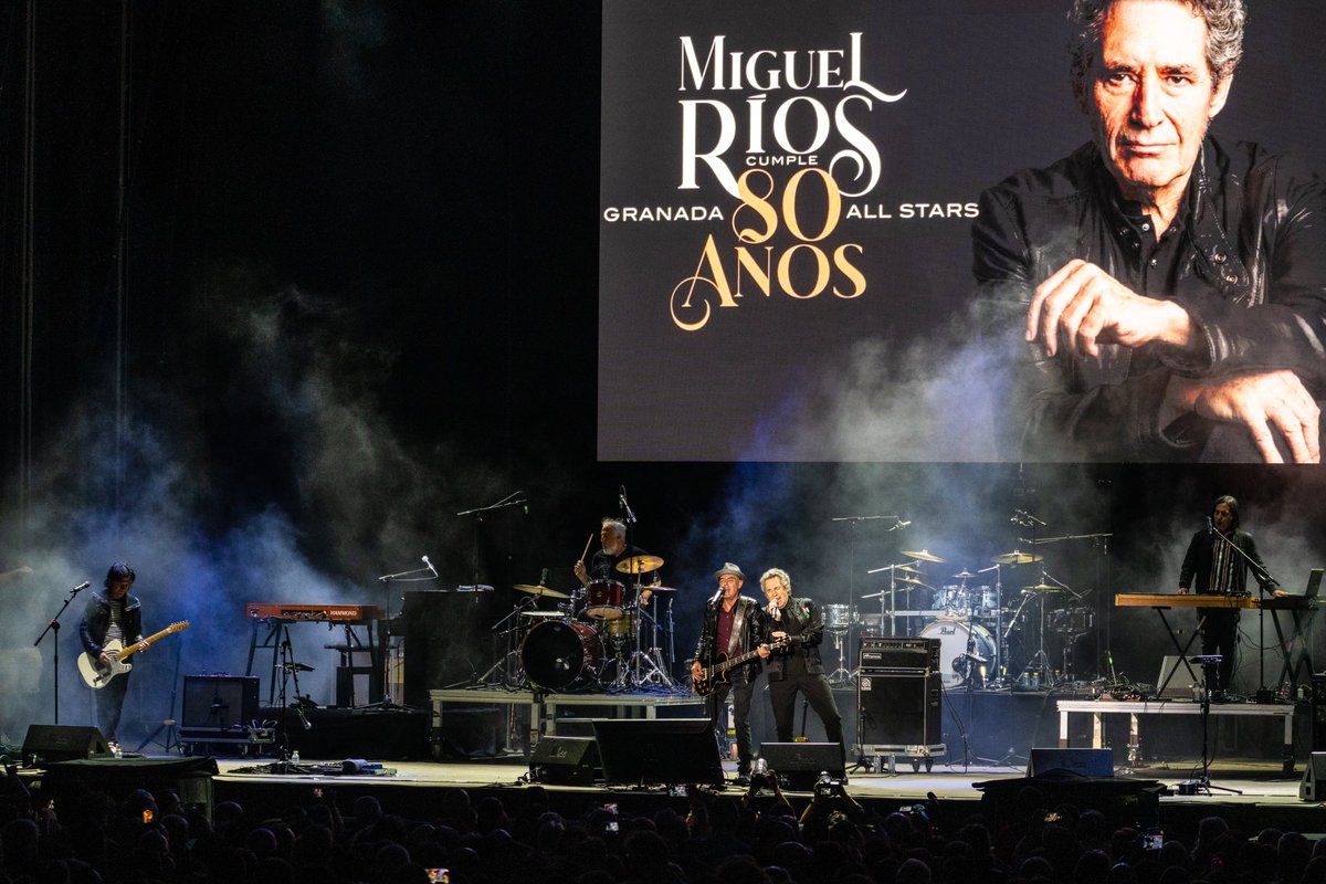 Fundación Miguel Ríos (@fundacionmrios) on Twitter photo 🫂Rodeado de seres queridos, <a href="/mrios/">Miguel Ríos</a> celebró su 80 cumpleaños rindiéndole un merecido homenaje a la música de Granada junto a 4 bandas maravillosas: <a href="/091oficial/">091</a> <a href="/n_mutantes/">Niños Mutantes</a> Lagartija Nick y Los Ángeles 🫂Rodeado de seres queridos, <a href="/mrios/">Miguel Ríos</a> celebró su 80 cumpleaños rindiéndole un merecido homenaje a la música de Granada junto a 4 bandas maravillosas: <a href="/091oficial/">091</a> <a href="/n_mutantes/">Niños Mutantes</a> Lagartija Nick y Los Ángeles