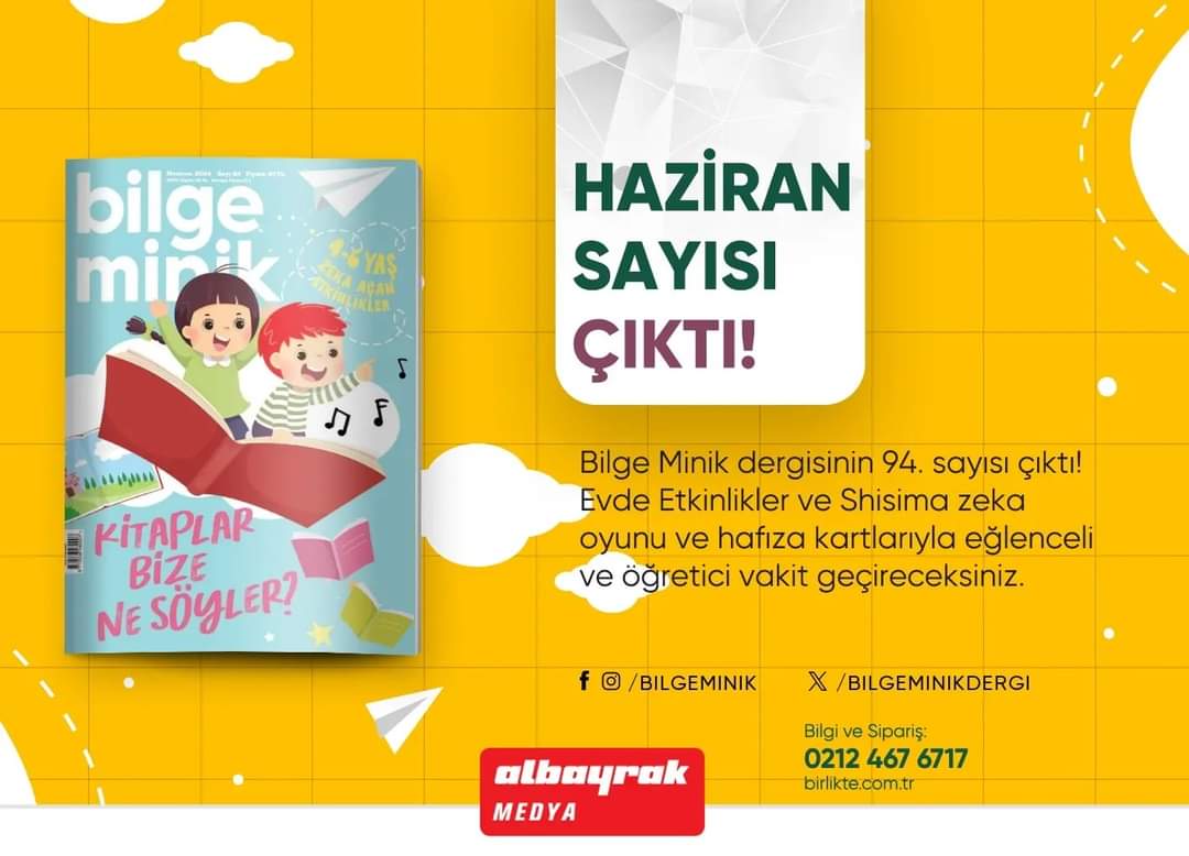 Bilge Minik haziran sayısı çıktı.
