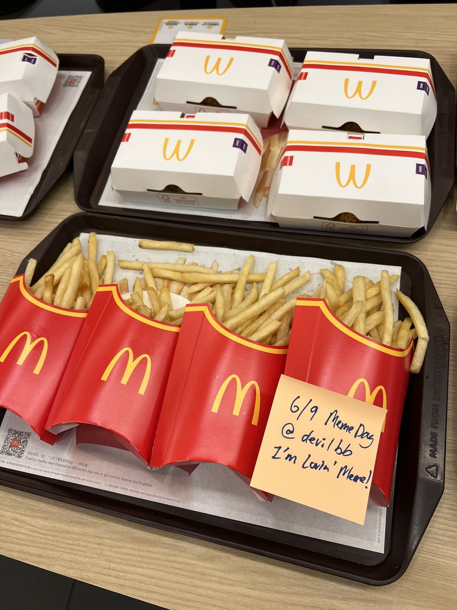 devilbb888's tweet photo. I'm joining my @Memeland fam to celebrate 6/9 the #MemeDay at @McDonalds!

I’m Lovin’ MEME! ❤️‍🔥 https://t.co/TE96lcs46s