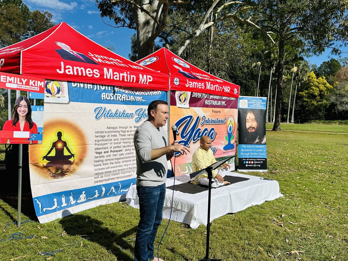 DjjsAustralia's tweet photo. Excited to announce the International Day of Yoga celebrations on 9th June in Brisbane! Supported by Councillor Emily Kim &amp; the Consulate General of India.  10th DJJS Australia, Brisbane branch event and 8th collaboration with Calamvale ward. #YogaDay #Brisbane2024 https://t.co/7EV8BvVFtA