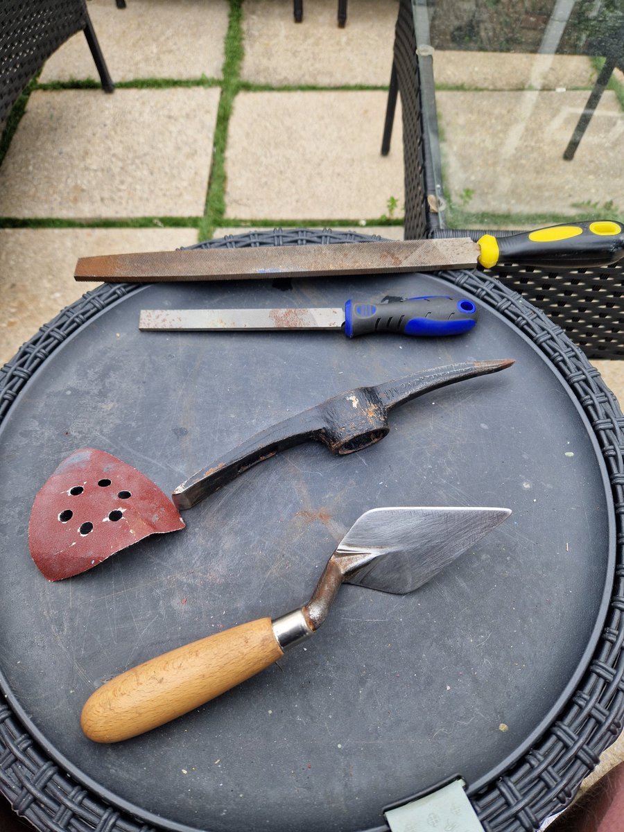 Bit of Polishing and sharpening ready for the start of  Trelai excavations <a href="/CAERHeritage/">CAER Heritage</a> tomorrow. Getting exciting now. I love what I do.